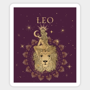 Leo zodiac sign Sticker